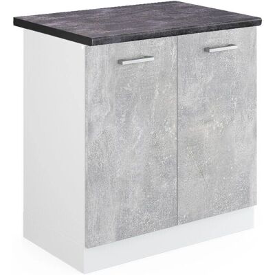 Vicco Blanco 80cm Mueble Bajo Cocina - Ajustable y Modular Vicco Blanco 80cm Mueble Bajo Cocina - Ajustable y Modular
