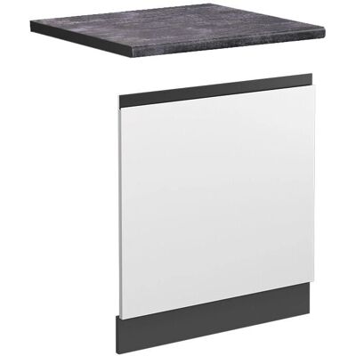 Vicco Modelo 60 cm Blanco/Antracita Panel de Cocina - Kitchen Panel Vicco Modelo 60 cm Blanco/Antracita Panel de Cocina - Kitchen Panel