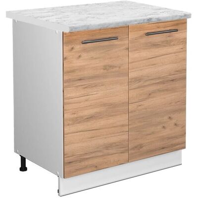 Vicco - Armario bajo para fregadero Fame-Line - Roble dorado - 80 cm - Armario de cocina Vicco - Armario bajo para fregadero Fame-Line - Roble dorado - 80 cm - Armario de cocina