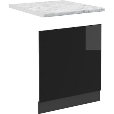 Panel de Cocina Vicco R-Line - 45/60cm, Negro Brillo, Mármol Panel de Cocina Vicco R-Line - 45/60cm, Negro Brillo, Mármol