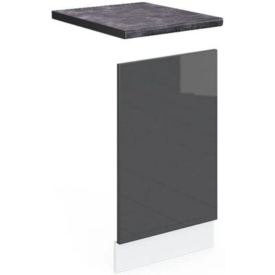Panel de Cocina Vicco R-Line - Antracita Brillante - 45cm Panel de Cocina Vicco R-Line - Antracita Brillante - 45cm