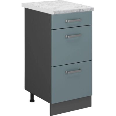 Vicco - Mueble bajo de cocina R-Line, Gris azulado, 40cm Vicco - Mueble bajo de cocina R-Line, Gris azulado, 40cm