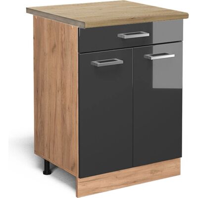 Gabinete de cocina Vicco R-Line - Antracita, ajustable, 60cm - Muebles de cocina Gabinete de cocina Vicco R-Line - Antracita, ajustable, 60cm - Muebles de cocina