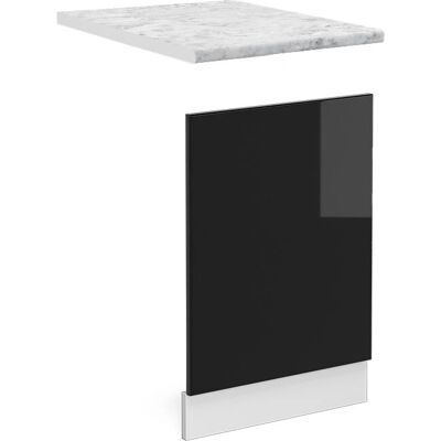 Panel de Cocina Vicco R-Line - Tablero de partículas, Negro brillo, 45cm Panel de Cocina Vicco R-Line - Tablero de partículas, Negro brillo, 45cm