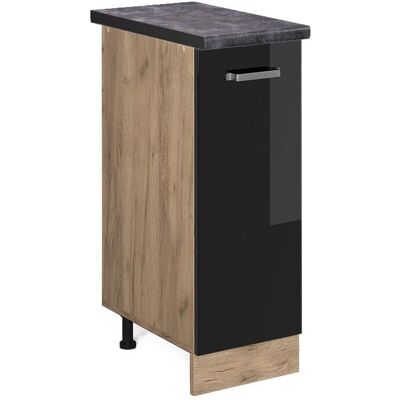 Armario de farmacia Vicco R-Line - Gabinete de medicamentos - Negro brillo intenso Armario de farmacia Vicco R-Line - Gabinete de medicamentos - Negro brillo intenso