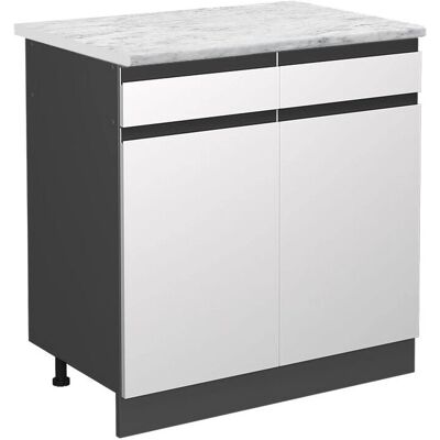 Vicco Armario de Cocina - 80cm Blanco Melamina - R-Line - Muebles de Cocina Vicco Armario de Cocina - 80cm Blanco Melamina - R-Line - Muebles de Cocina