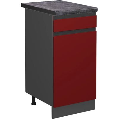 Gabinete de cocina Vicco R-Line - 40cm, Rojo/Antracita Gabinete de cocina Vicco R-Line - 40cm, Rojo/Antracita