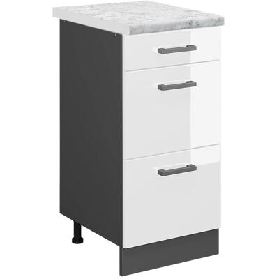 Vicco R-Line Küchenunterschrank - Hochglanz Weiß - 40cm Vicco R-Line Küchenunterschrank - Hochglanz Weiß - 40cm