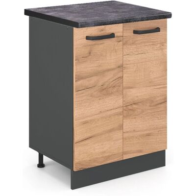 Meuble de cuisine Vicco R-Line - Chêne doré/Antracite - 60cm - Publicité Meuble de cuisine Vicco R-Line - Chêne doré/Antracite - 60cm - Publicité