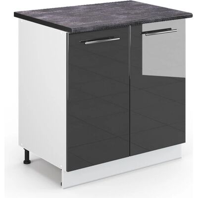 Vicco - Fame-Line Küchenschrank - Antracit, 80cm Vicco - Fame-Line Küchenschrank - Antracit, 80cm