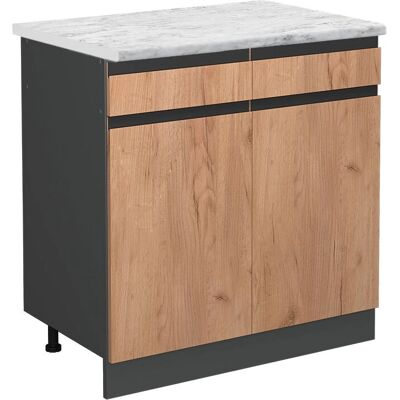 Vicco - Mueble bajo de cocina R-Line, Roble dorado, 80 cm Vicco - Mueble bajo de cocina R-Line, Roble dorado, 80 cm