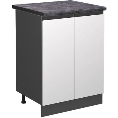 Gabinete de cocina modular Vicco Blanco/Antracita - 60cm - R-Line Gabinete de cocina modular Vicco Blanco/Antracita - 60cm - R-Line