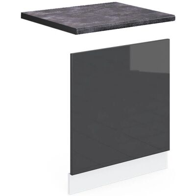 Panel de Cocina Vicco R-Line - Antracita - 60cm - Diseño Moderno Panel de Cocina Vicco R-Line - Antracita - 60cm - Diseño Moderno