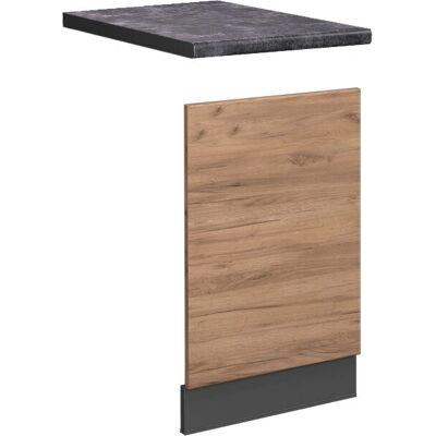 Vicco - Panel frontal Fame-Line, Roble dorado, 45 cm, antracita - Panel de cocina Vicco - Panel frontal Fame-Line, Roble dorado, 45 cm, antracita - Panel de cocina