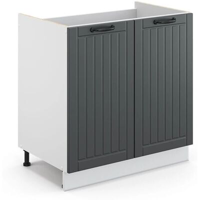 Vicco Armario bajo para fregadero - 80cm - Antracita - Mueble de cocina Vicco Armario bajo para fregadero - 80cm - Antracita - Mueble de cocina