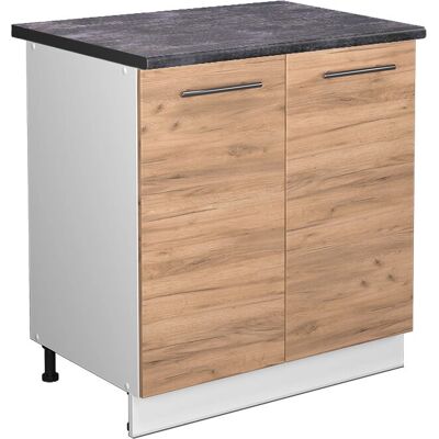 Vicco - Armario de Cocina - Roble Dorado / Antracita - 80cm Vicco - Armario de Cocina - Roble Dorado / Antracita - 80cm