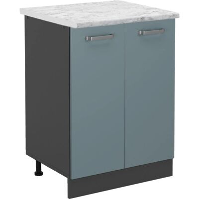 Armario de Cocina R-Line Vicco - Azul-Cinza - 60cm - Diseño Modular Armario de Cocina R-Line Vicco - Azul-Cinza - 60cm - Diseño Modular