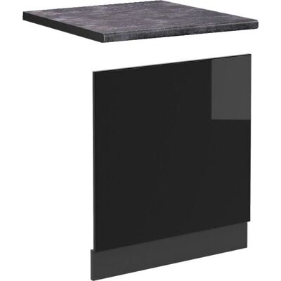 Panel de Cocina Vicco R-Line - 60cm Negro Brillo - Panel de Cocina Panel de Cocina Vicco R-Line - 60cm Negro Brillo - Panel de Cocina