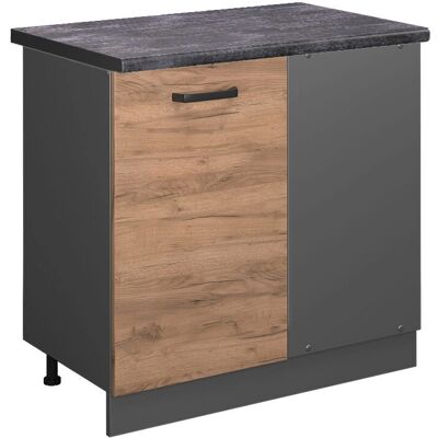Vicco - Eckschrank R-Line - Goldene Eiche / Anthrazit - Ecke Schrank Vicco - Eckschrank R-Line - Goldene Eiche / Anthrazit - Ecke Schrank