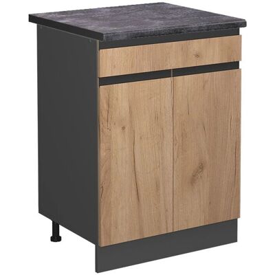 Armario de cocina R-Line Vicco - Roble dorado y Antracita - 60cm Armario de cocina R-Line Vicco - Roble dorado y Antracita - 60cm