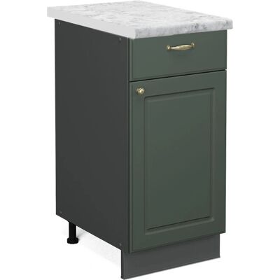 Mueble bajo de cocina Vicco Fame-Line - Verde dorado - 40cm - Armario de cocina Mueble bajo de cocina Vicco Fame-Line - Verde dorado - 40cm - Armario de cocina