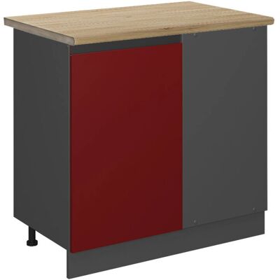 Vicco Armario de esquina - 86 cm - Rojo - R-Line - Armario de esquina Vicco Armario de esquina - 86 cm - Rojo - R-Line - Armario de esquina
