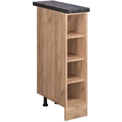 Vicco - Estante de cocina R-Line - 20cm, Antracita, Roble dorado - Estante de cocina Vicco - Estante de cocina R-Line - 20cm, Antracita, Roble dorado - Estante de cocina
