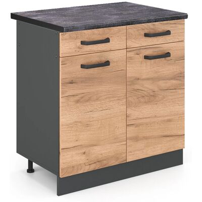 Vicco Gabinete Bajo Cocina R-Line - Ajustable, Elegante, 80cm Vicco Gabinete Bajo Cocina R-Line - Ajustable, Elegante, 80cm