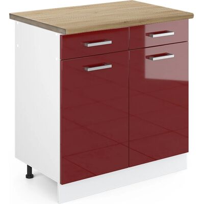 Vicco ET Roble - Armario de cocina ajustable - 80cm - R-Line - Alto brillo Vicco ET Roble - Armario de cocina ajustable - 80cm - R-Line - Alto brillo