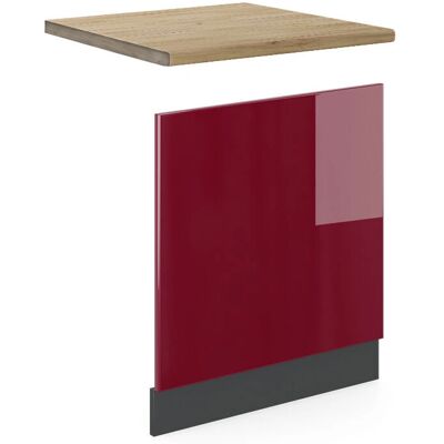 Panel frontal R-Line - 60cm, Rojo, Roble Panel frontal R-Line - 60cm, Rojo, Roble