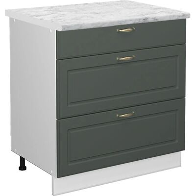 Gabinete de Cocina Vicco Fame-Line - 80cm, 3 Cajones, Mármol Gabinete de Cocina Vicco Fame-Line - 80cm, 3 Cajones, Mármol