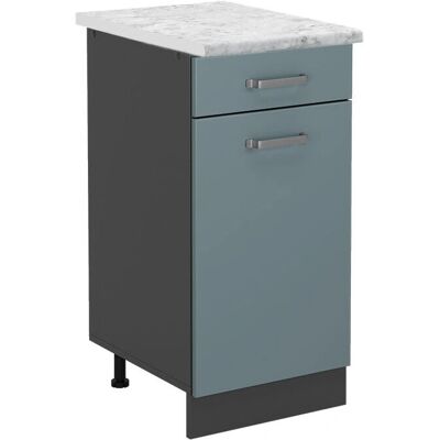 Vicco Küchenschrank - Blau-Grau - 40cm - R-Line Vicco Küchenschrank - Blau-Grau - 40cm - R-Line