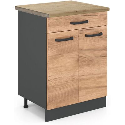 Vicco Mueble bajo de cocina R-Line - Roble dorado - 80cm Vicco Mueble bajo de cocina R-Line - Roble dorado - 80cm
