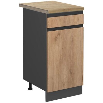 Vicco Modelo ET Roble Gabinete de Cocina - 40cm, Elegante, Modular Vicco Modelo ET Roble Gabinete de Cocina - 40cm, Elegante, Modular