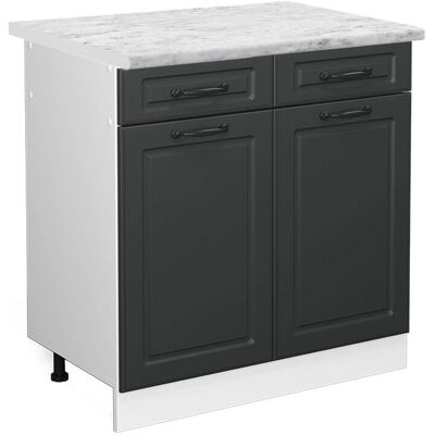 Mueble bajo de cocina Vicco R-Line - Antracita, 80cm, Mármol Mueble bajo de cocina Vicco R-Line - Antracita, 80cm, Mármol