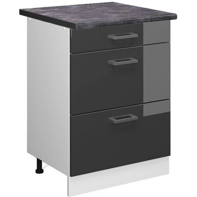 Gabinete de cocina Vicco Antracita ajustable - R-Line Gabinete de cocina Vicco Antracita ajustable - R-Line