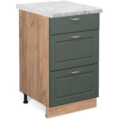 Vicco - Mueble bajo de cocina Fame-Line - Verde dorado - 50cm Vicco - Mueble bajo de cocina Fame-Line - Verde dorado - 50cm
