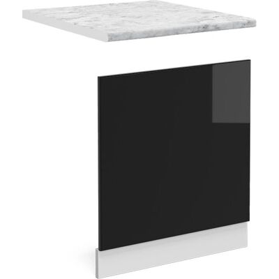 Vicco R-Line Panel - 45cm, Negro Brillo, Mármol - Panel Cocina Vicco R-Line Panel - 45cm, Negro Brillo, Mármol - Panel Cocina