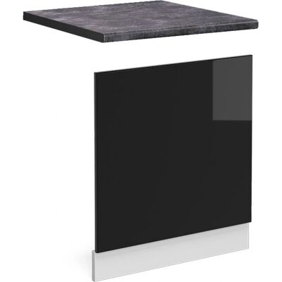 Panel de Cocina Vicco R-Line - 60cm, Alto Brillo, Negro Panel de Cocina Vicco R-Line - 60cm, Alto Brillo, Negro