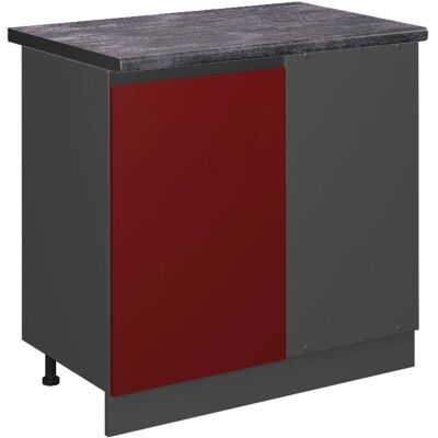 Armario de esquina Vicco R-Line - Rojo/Antracita - 86cm - Mueble de cocina Armario de esquina Vicco R-Line - Rojo/Antracita - 86cm - Mueble de cocina