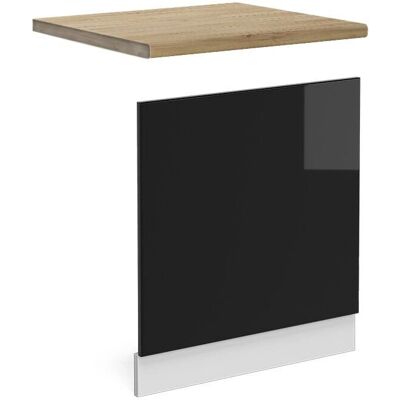 Panel de Cocina Vicco R-Line - Tablero de partículas, 60cm, Negro brillo Panel de Cocina Vicco R-Line - Tablero de partículas, 60cm, Negro brillo