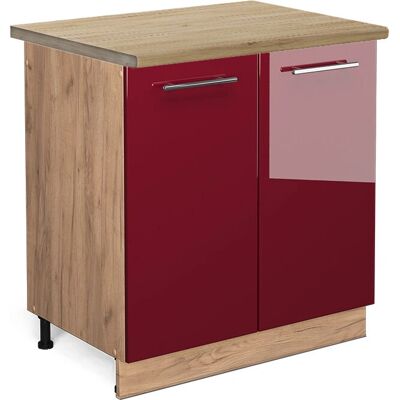 Vicco Armario bajo para fregadero - 80cm - Roble dorado - Mueble de cocina Vicco Armario bajo para fregadero - 80cm - Roble dorado - Mueble de cocina