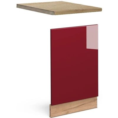 Vicco Panel frontal Fame-Line - Rojo Burdeos alto brillo - 45 cm - Panel de cocina Vicco Panel frontal Fame-Line - Rojo Burdeos alto brillo - 45 cm - Panel de cocina