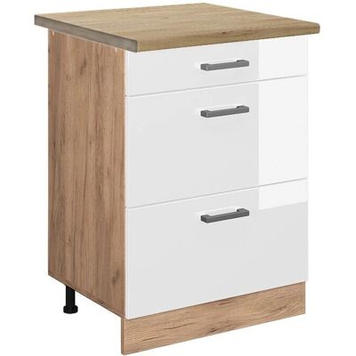 Vicco ET Roble - Mueble bajo de cocina ajustable - 60cm Vicco ET Roble - Mueble bajo de cocina ajustable - 60cm