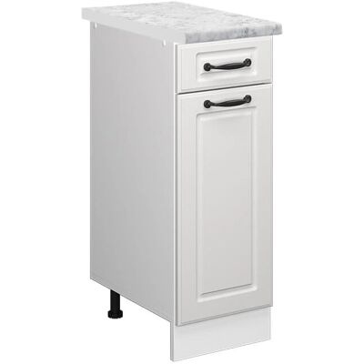 Vicco - Mueble bajo de cocina R-Line, Blanco casa de campo, 30 cm - Mueble de cocina Vicco - Mueble bajo de cocina R-Line, Blanco casa de campo, 30 cm - Mueble de cocina