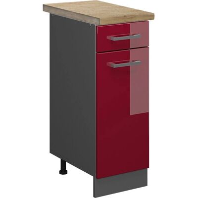 Vicco Modelo R-Line Armario de Cocina - Burdeos Alto Brillo - 30cm Vicco Modelo R-Line Armario de Cocina - Burdeos Alto Brillo - 30cm