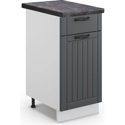 Vicco - Mueble bajo de cocina Fame-Line, 40cm, Antracita - Mueble de Cocina Vicco - Mueble bajo de cocina Fame-Line, 40cm, Antracita - Mueble de Cocina