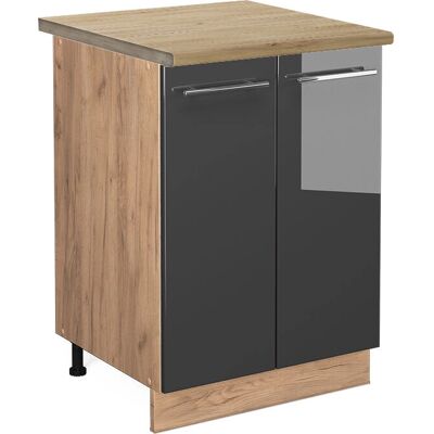 Vicco Fame-Line Antracita Mueble Bajo de Cocina - Muebles de Cocina Vicco Fame-Line Antracita Mueble Bajo de Cocina - Muebles de Cocina