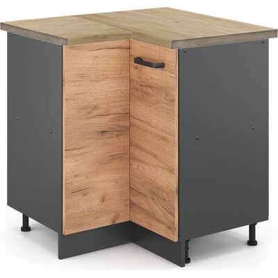 Vicco R-Line Armario de esquina - Roble dorado - 75,6cm - Mueble de cocina Vicco R-Line Armario de esquina - Roble dorado - 75,6cm - Mueble de cocina