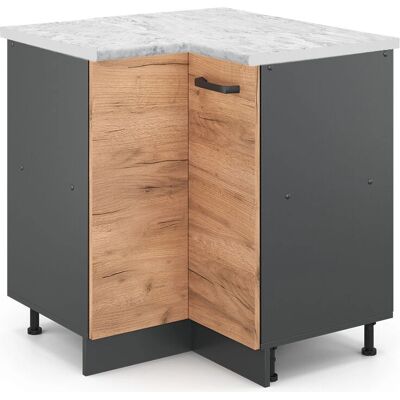Vicco - Armario de esquina R-Line, Roble dorado, 75.6cm - Mueble de cocina Vicco - Armario de esquina R-Line, Roble dorado, 75.6cm - Mueble de cocina